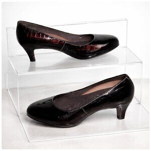 WALKING CRADLES JOY Leather Pumps Brown Shoes 8WW